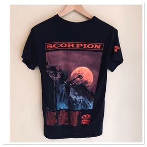 Drake Scorpion World Tour 2018 Merch Tee Shirt Black Multi Color Graphic Size S